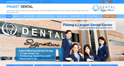 Desktop Screenshot of phuketdentalsignature.com