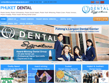 Tablet Screenshot of phuketdentalsignature.com
